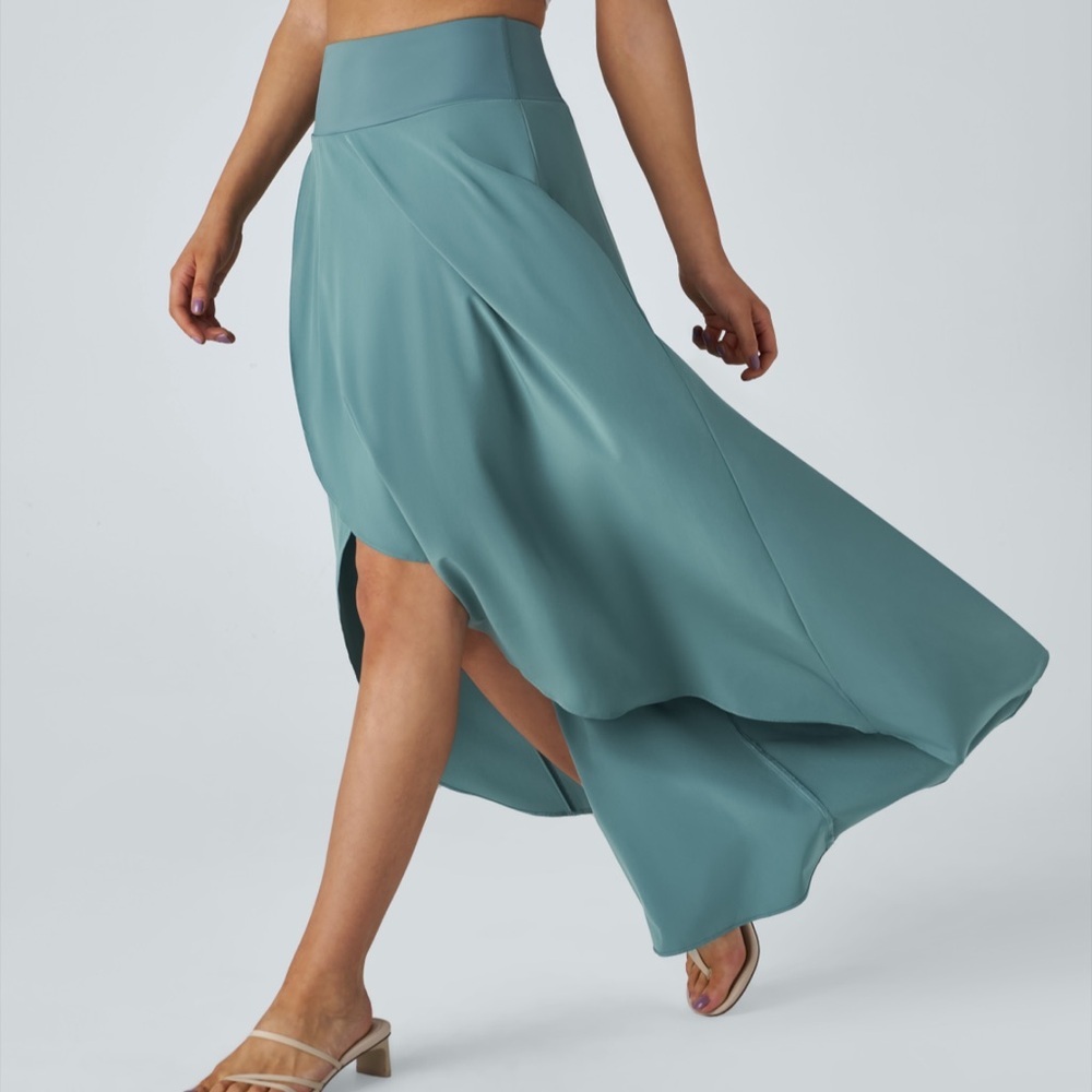 Halara Breezeful Hi-low Stone Blue Skirt